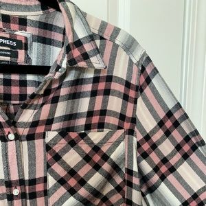 Pink Express Boyfriend Flannel